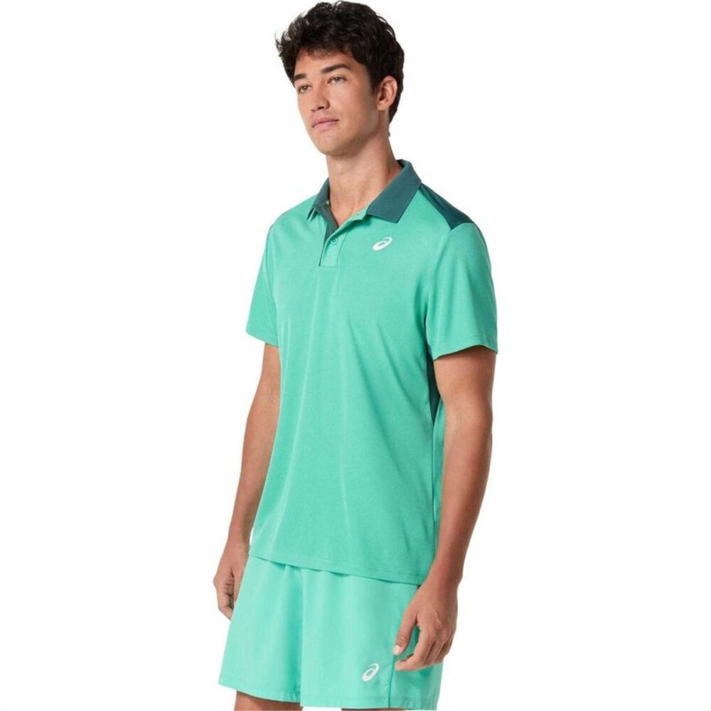 Asics Mens Lightweight Tennis Polo Shirt / Green